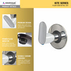 Asiatique Flush Cock M Full Set (K-021), KITE Series Bathroom & Kitchen Faucets | Premium Modern Tap Collection