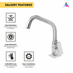 Asiatique Pillar Cock With Extended Swivel Spout (L-002EX), Lenz Series Premium CP Bath Fittings & Faucets