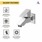 Asiatique Bib Cock With Wall Flange (L-003), Lenz Series Premium CP Bath Fittings & Faucets