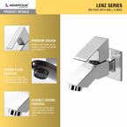 Asiatique Bib Cock With Wall Flange (L-003), Lenz Series Premium CP Bath Fittings & Faucets