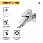 Asiatique Bib Cock Long Body With Wall Flange (L-004), Lenz Series Premium CP Bath Fittings & Faucets