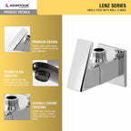 Asiatique Angle Cock With Wall Flange (L-005), Lenz Series Premium CP Bath Fittings & Faucets
