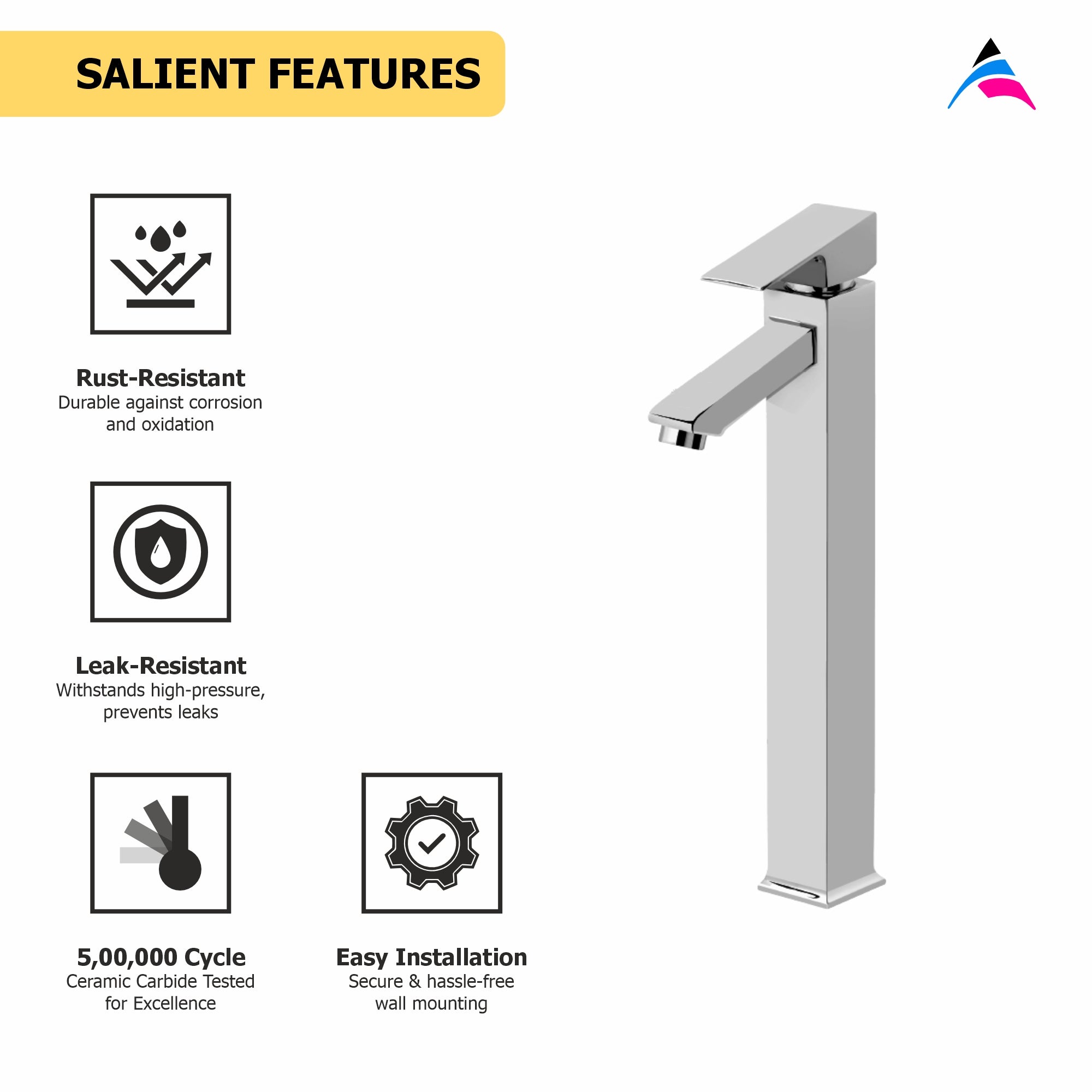 Asiatique S/L Basin Mixer With Extended Braided Hoses (L-009EX), Lenz Series Premium CP Bath Fittings & Faucets