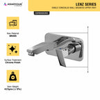 Asiatique Single Concealed Wall Mounted Upper Part (L-028U), Lenz Series Premium CP Bath Fittings & Faucets