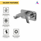 Asiatique Single Concealed Wall Mounted Upper Part (L-028U), Lenz Series Premium CP Bath Fittings & Faucets
