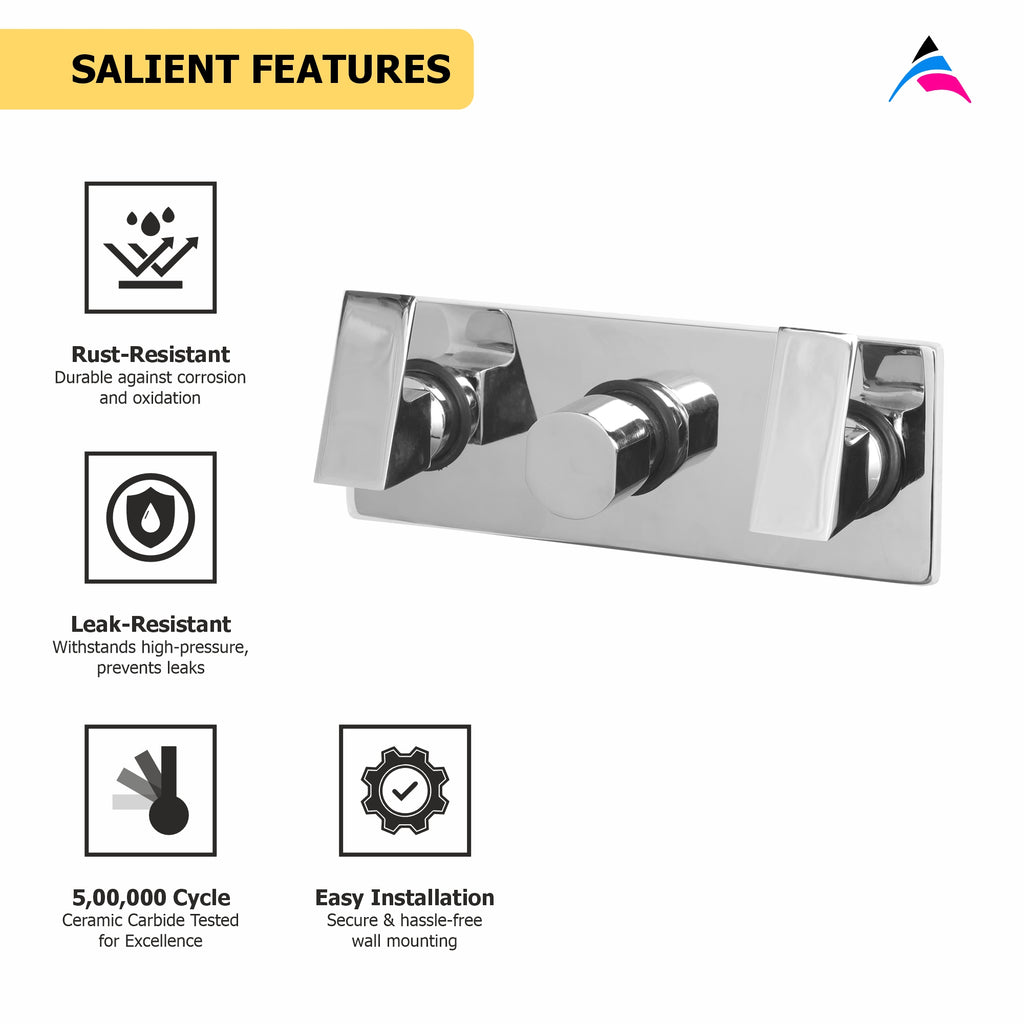 Asiatique Con. Wall Mixer Upper Part (L-029U), Lenz Series Premium CP Bath Fittings & Faucets
