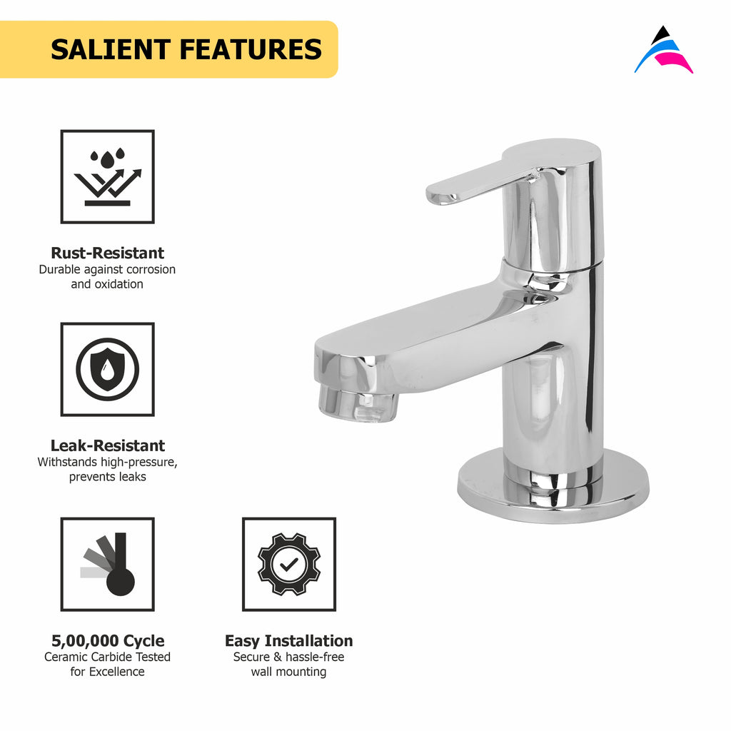 Asiatique Pillar Cock (LI-000), LIVA Series Kitchen & Bathroom Faucets | Premium Modern Tap Collection