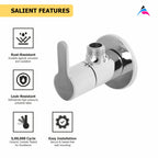 Asiatique Angle Cock With Wall Flange (LI-005), LIVA Series Kitchen & Bathroom Faucets | Premium Modern Tap Collection