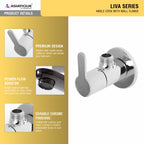 Asiatique Angle Cock With Wall Flange (LI-005), LIVA Series Kitchen & Bathroom Faucets | Premium Modern Tap Collection