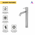 Asiatique Pillar Cock With Extended Body (LI-023), LIVA Series Kitchen & Bathroom Faucets | Premium Modern Tap Collection