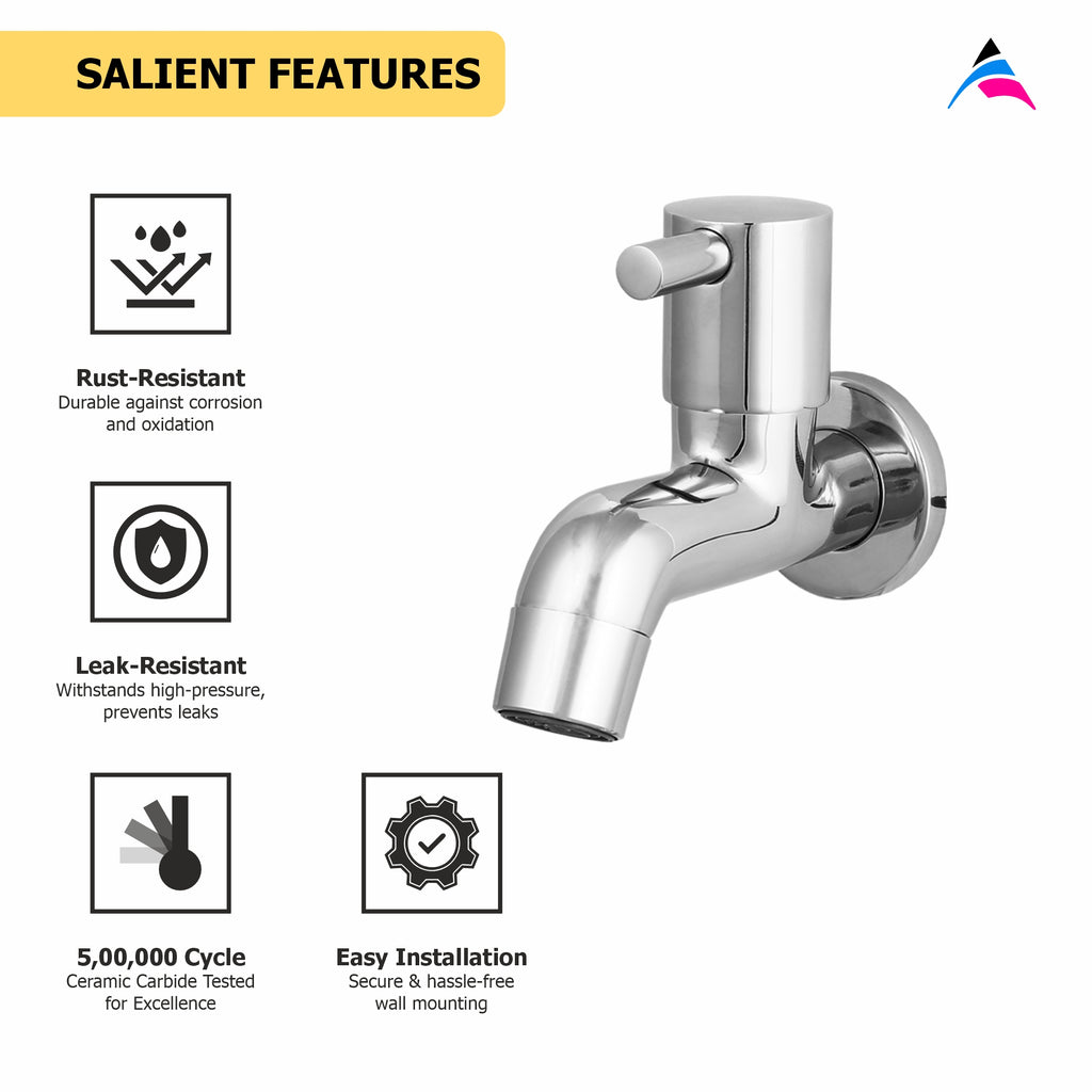 Asiatique Bib Cock (MN-003), MOON Series Bathroom & Kitchen Faucets | Premium Modern Tap Collection