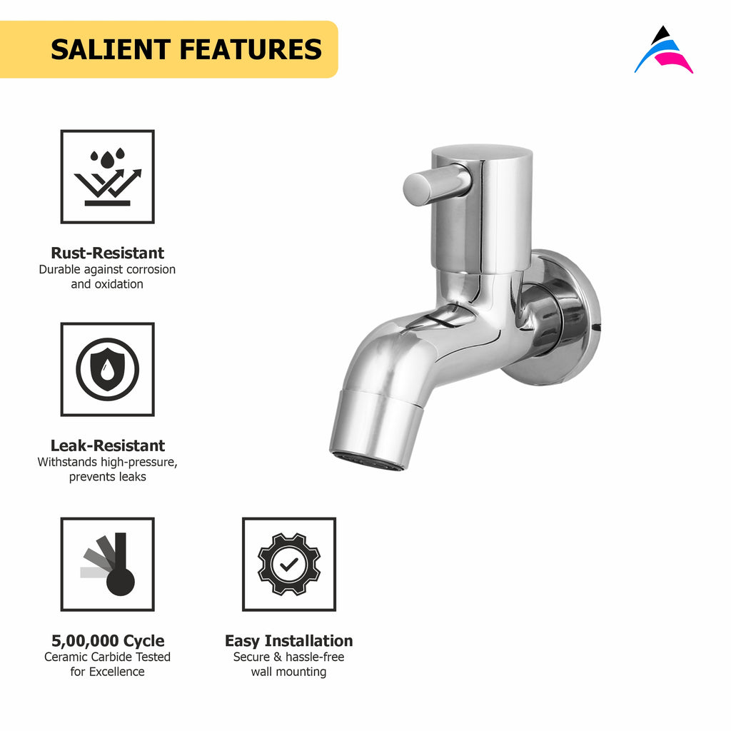 Asiatique Bib Cock Long Body (MN-004), MOON Series Bathroom & Kitchen Faucets | Premium Modern Tap Collection