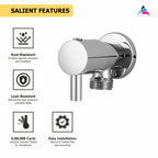 Asiatique Angle Cock (MN-005), MOON Series Bathroom & Kitchen Faucets | Premium Modern Tap Collection