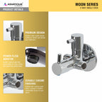 Asiatique 2 Way Angle Cock (MN-005TW), MOON Series Bathroom & Kitchen Faucets | Premium Modern Tap Collection