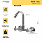 Asiatique Sink Mixer ‘J’ Spout (MN-013), MOON Series Bathroom & Kitchen Faucets | Premium Modern Tap Collection