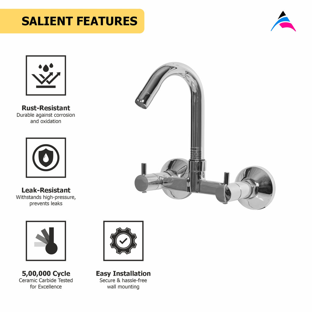 Asiatique Sink Mixer ‘J’ Spout (MN-013), MOON Series Bathroom & Kitchen Faucets | Premium Modern Tap Collection