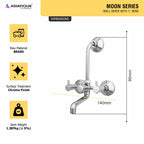 Asiatique Wall Mixer With ‘L’ Bend (MN-017L), MOON Series Bathroom & Kitchen Faucets | Premium Modern Tap Collection