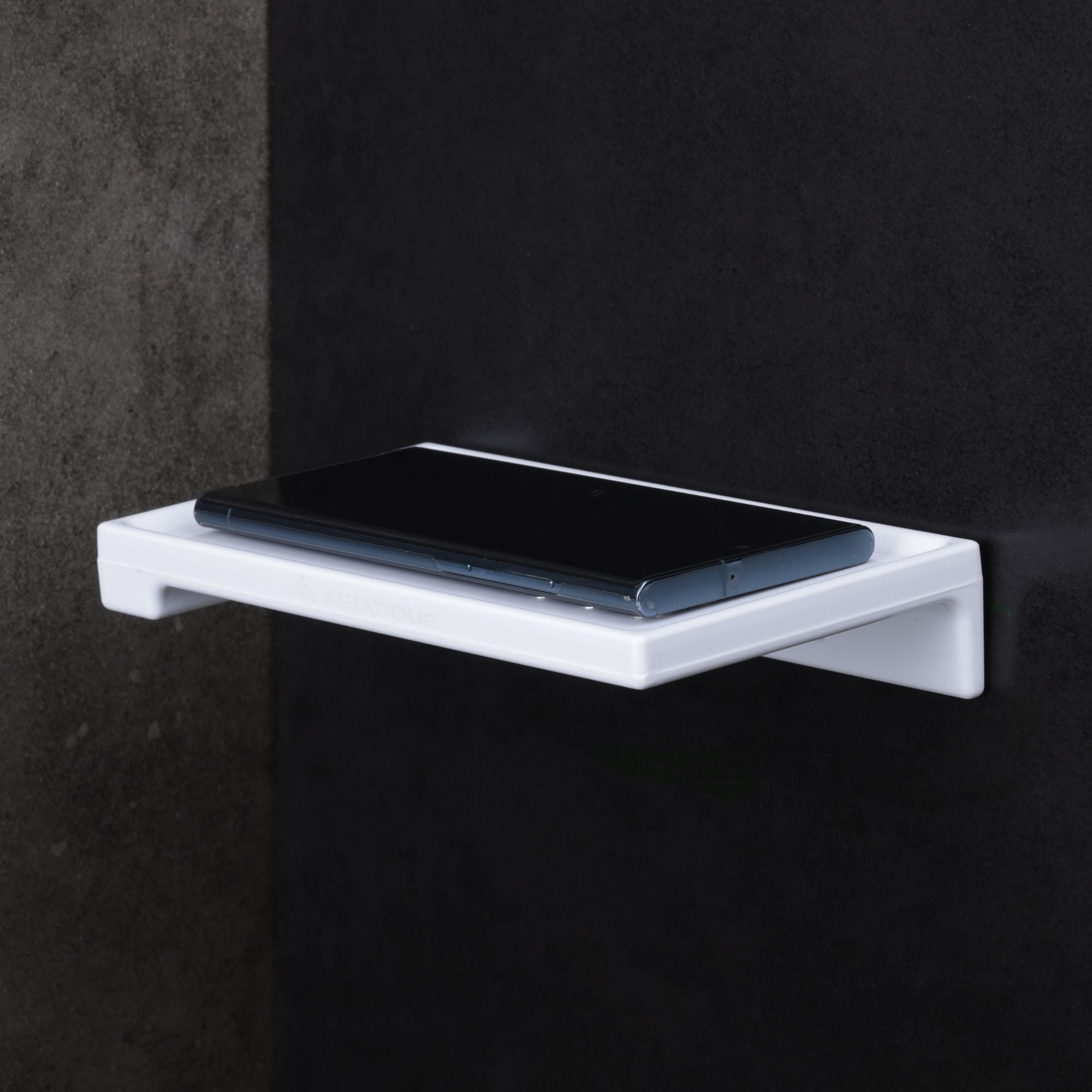ASIATIQUE Semi Ceramic Smart Mobile Holder NX-511 | Wall Mounted Bathroom Mobile Shelf | Waterproof Phone Stand | 7.92 Inch
