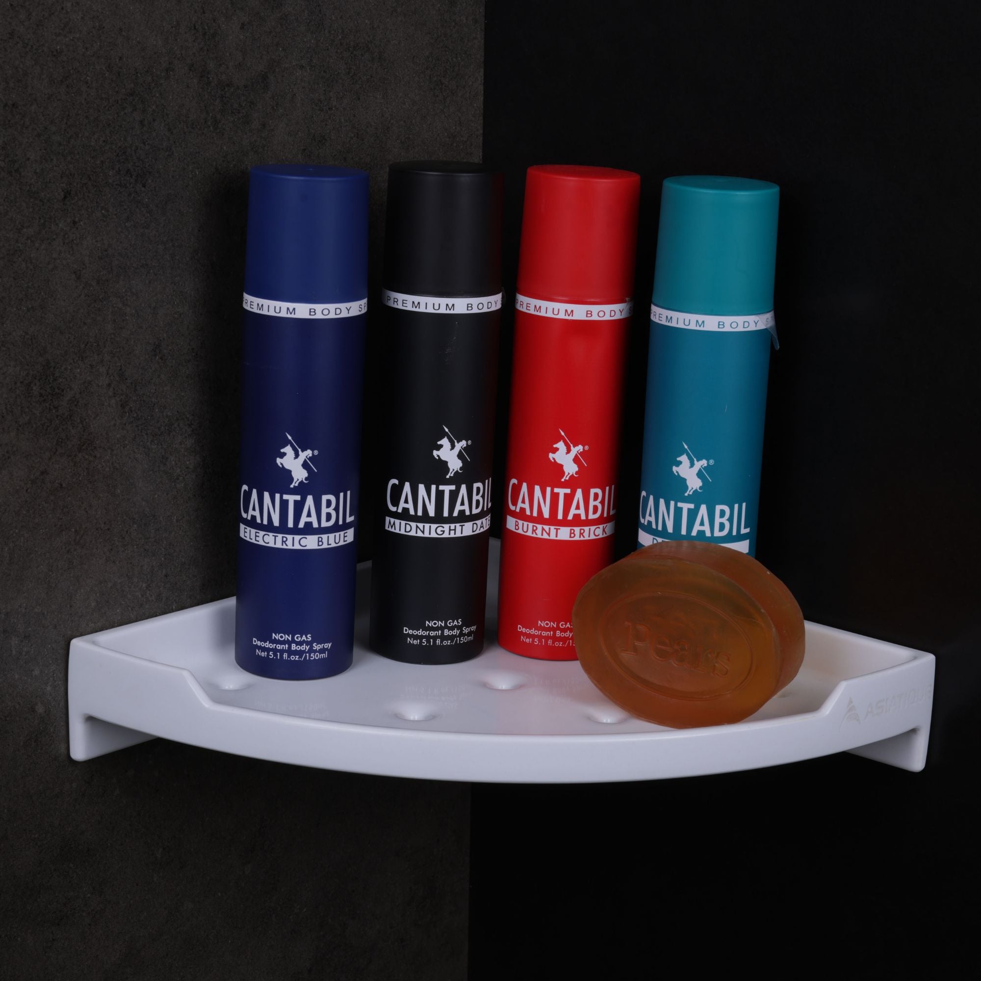 ASIATIQUE Semi Ceramic 9 Inch Corner Stand Bathroom Corner Shelf | NX-513