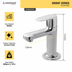 Asiatique Pillar Cock (O-000), Orient Series Premium Brass Bathroom & Kitchen Faucet Collection