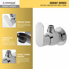 Asiatique Angle Cock With Wall Flange (O-005), Orient Series Premium Brass Bathroom & Kitchen Faucet Collection