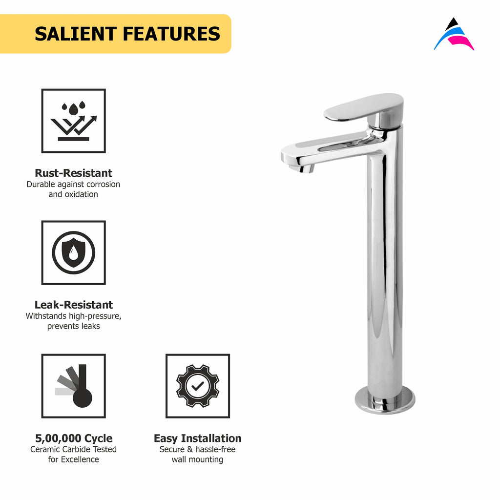 Asiatique Pillar Cock With Extension Body (O-023), Orient Series Premium Brass Bathroom & Kitchen Faucet Collection