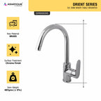 Asiatique S/L Sink Mixer Table Mounted (O-027), Orient Series Premium Brass Bathroom & Kitchen Faucet Collection