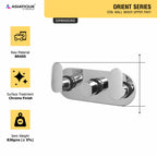 Asiatique Con. Wall Mixer Upper Part (O-029U), Orient Series Premium Brass Bathroom & Kitchen Faucet Collection