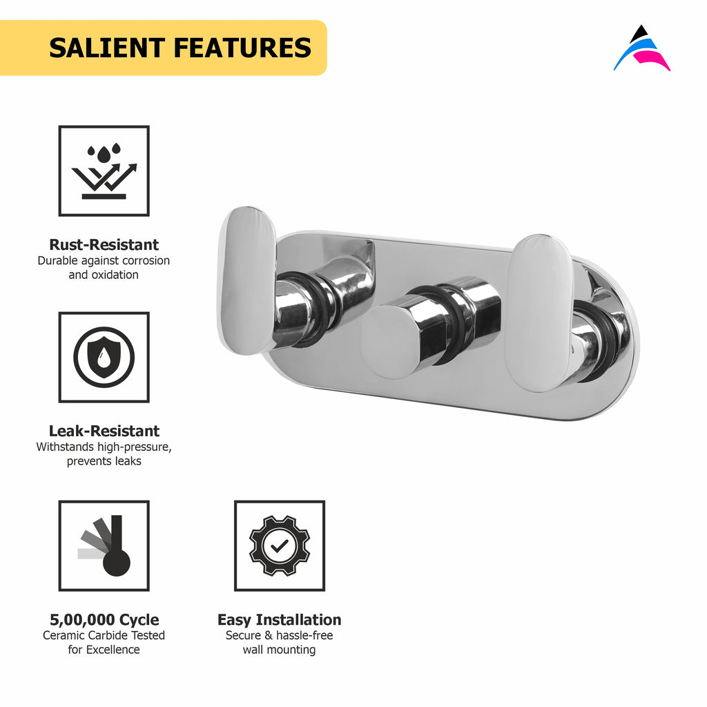 Asiatique Con. Wall Mixer Upper Part (O-029U), Orient Series Premium Brass Bathroom & Kitchen Faucet Collection