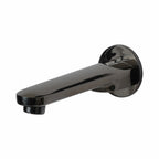 Asiatique S/L Div. Plain Spout With Wall Flange (OB-025) | Black Series Premium Brass Bathroom Faucets & CP Fittings | Matte Black Designer Collection