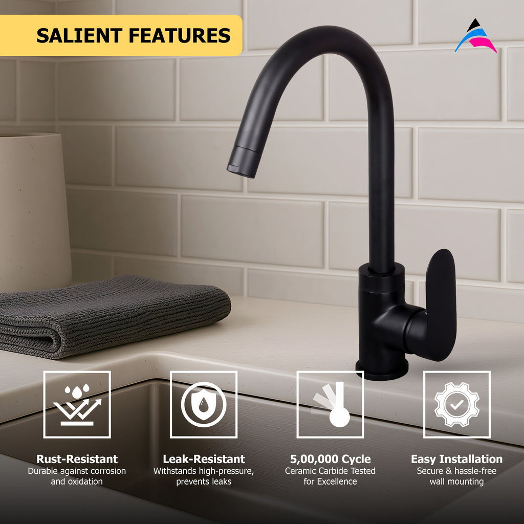 Orient Brush Black Series – S/L Sink Mixer Table Mounted (OB-027 M)