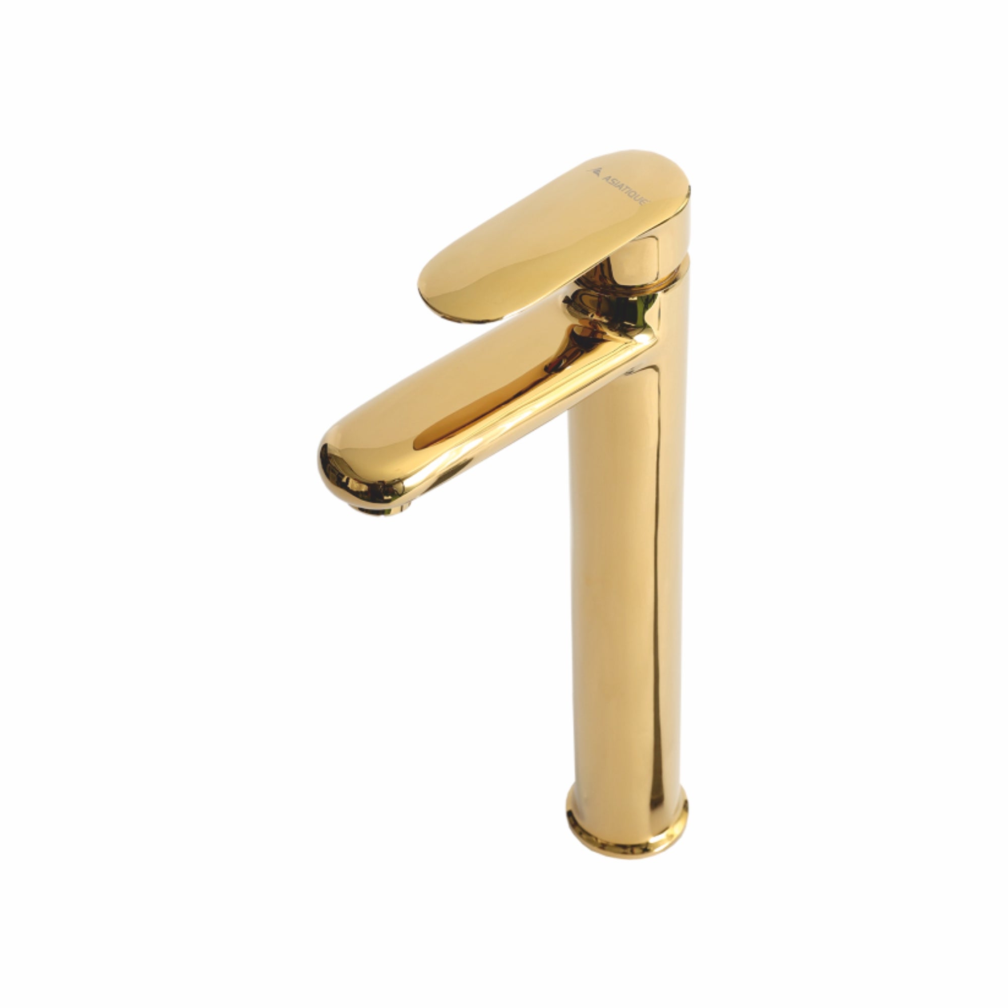 Asiatique S/L Basin Mixer With Extended Body With Braided Hoses (OG-009EX), Gold Series Premium Brass Faucets – Gold Finish Bathroom & Kitchen Taps