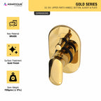 Asiatique S/L Div. Upper Parts Handle, Button, Glassy & Plate (OG-024), Gold Series Premium Brass Faucets – Gold Finish Bathroom & Kitchen Taps