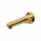 Asiatique S/L Div. Plain Spout With Wall Flange (OG-025), Gold Series Premium Brass Faucets – Gold Finish Bathroom & Kitchen Taps