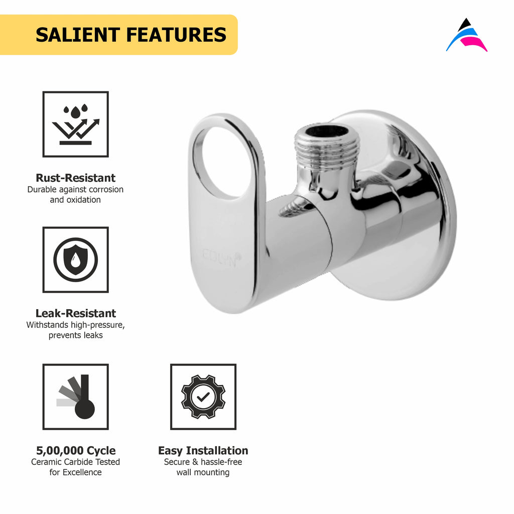 Asiatique  Angle Cock With Wall Flange   (OP-005), OPPO Series Premium Faucets & Mixers