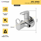 Asiatique 2 Way Angle Cock With Wall Flange   (OP-005TW), OPPO Series Premium Faucets & Mixers