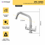 Asiatique C/H Basin Mixer With Extended Swivel Spout (OP-011EX), OPPO Series Premium Faucets & Mixers