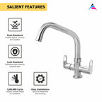 Asiatique C/H Basin Mixer With Extended Swivel Spout (OP-011EX), OPPO Series Premium Faucets & Mixers