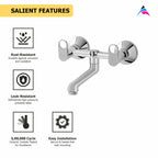 Asiatique Wall Mixer  Non Telephonic Wall Mounted (OP-014), OPPO Series Premium Faucets & Mixers