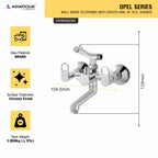 Asiatique Wall Mixer Telephonic With Crutch ARR of Tele Shower (OP-016), OPPO Series Premium Faucets & Mixers