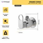Asiatique Angle Cock With Wall Flange (OR-005), Ornamix Series Brass Faucets & Bath Fittings, Chrome Finish Premium Collection