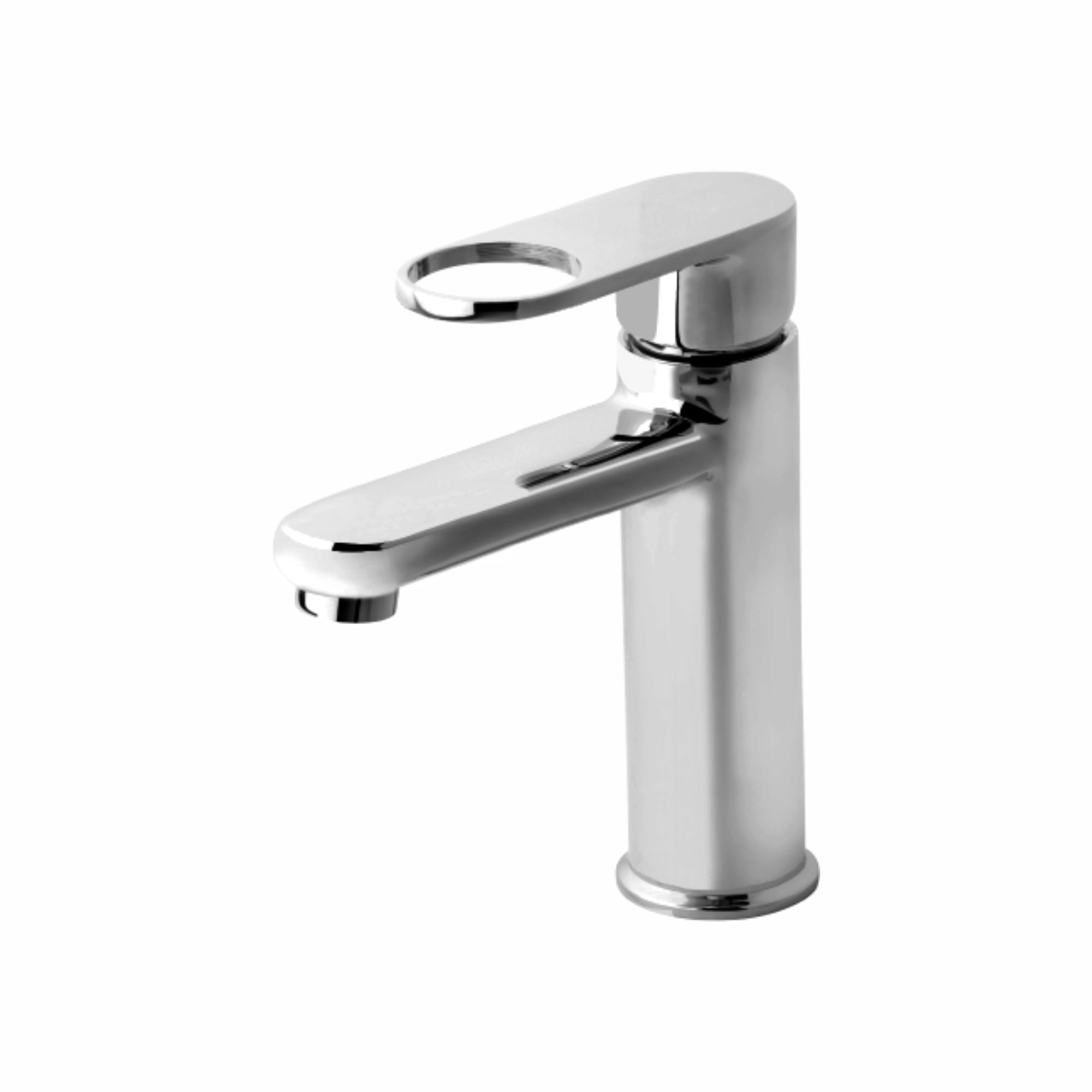 Asiatique S/L Basin Mixer With Braided Hoses (OR-009), Ornamix Series Brass Faucets & Bath Fittings, Chrome Finish Premium Collection