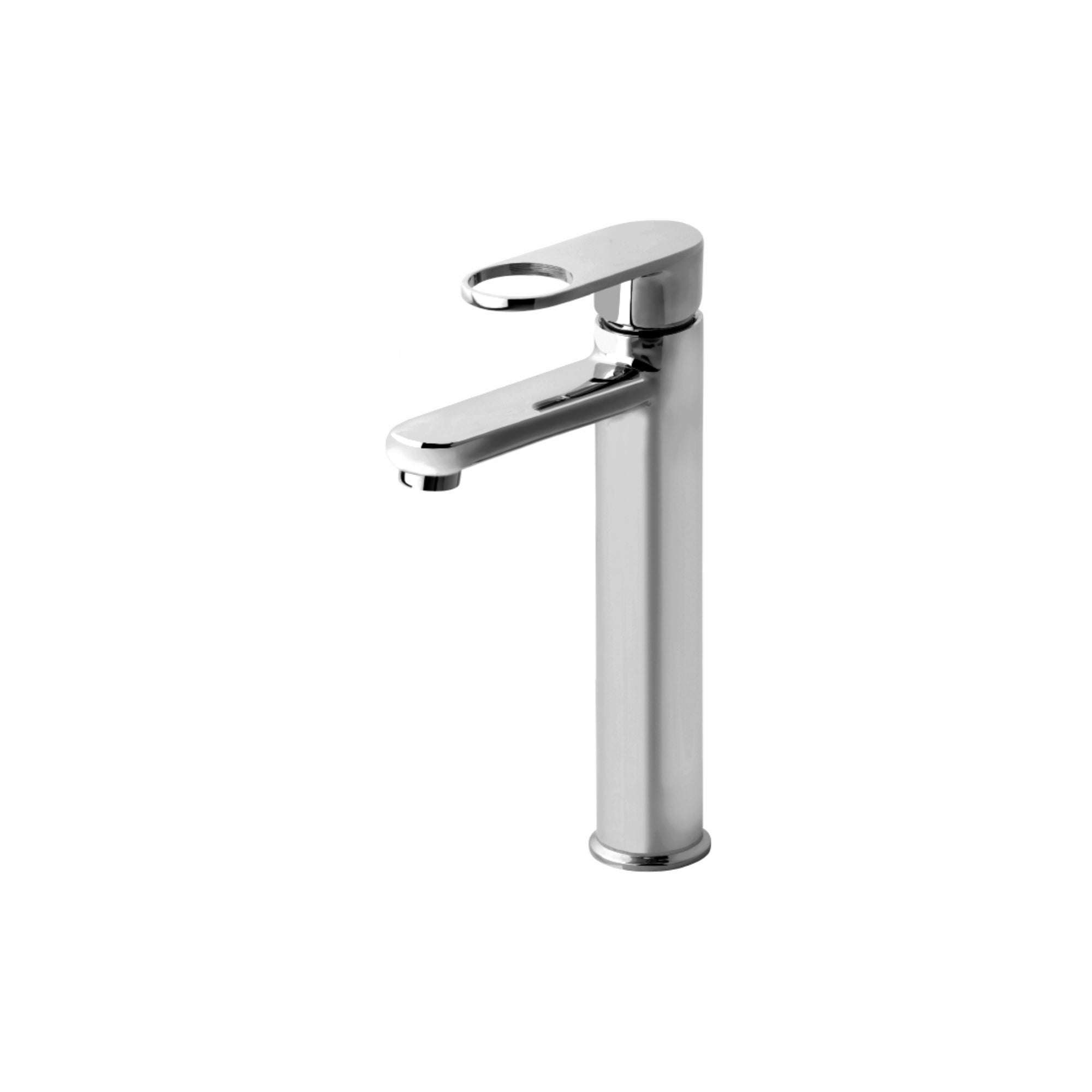 Asiatique S/L Basin Mixer With Extended Body Braided Hoses (OR-009EX), Ornamix Series Brass Faucets & Bath Fittings, Chrome Finish Premium Collection