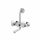 Asiatique Wall Mixer Telephonic With ‘L’ Bend for ARR. Of O/H Shower (OR-017), Ornamix Series Brass Faucets & Bath Fittings, Chrome Finish Premium Collection
