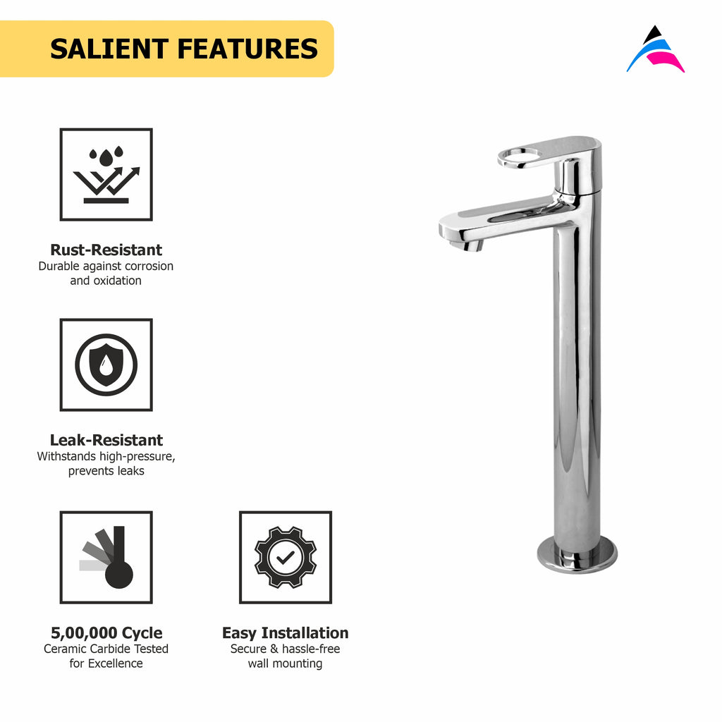 Asiatique Pillar Cock Extension Body (OR-023), Ornamix Series Brass Faucets & Bath Fittings, Chrome Finish Premium Collection
