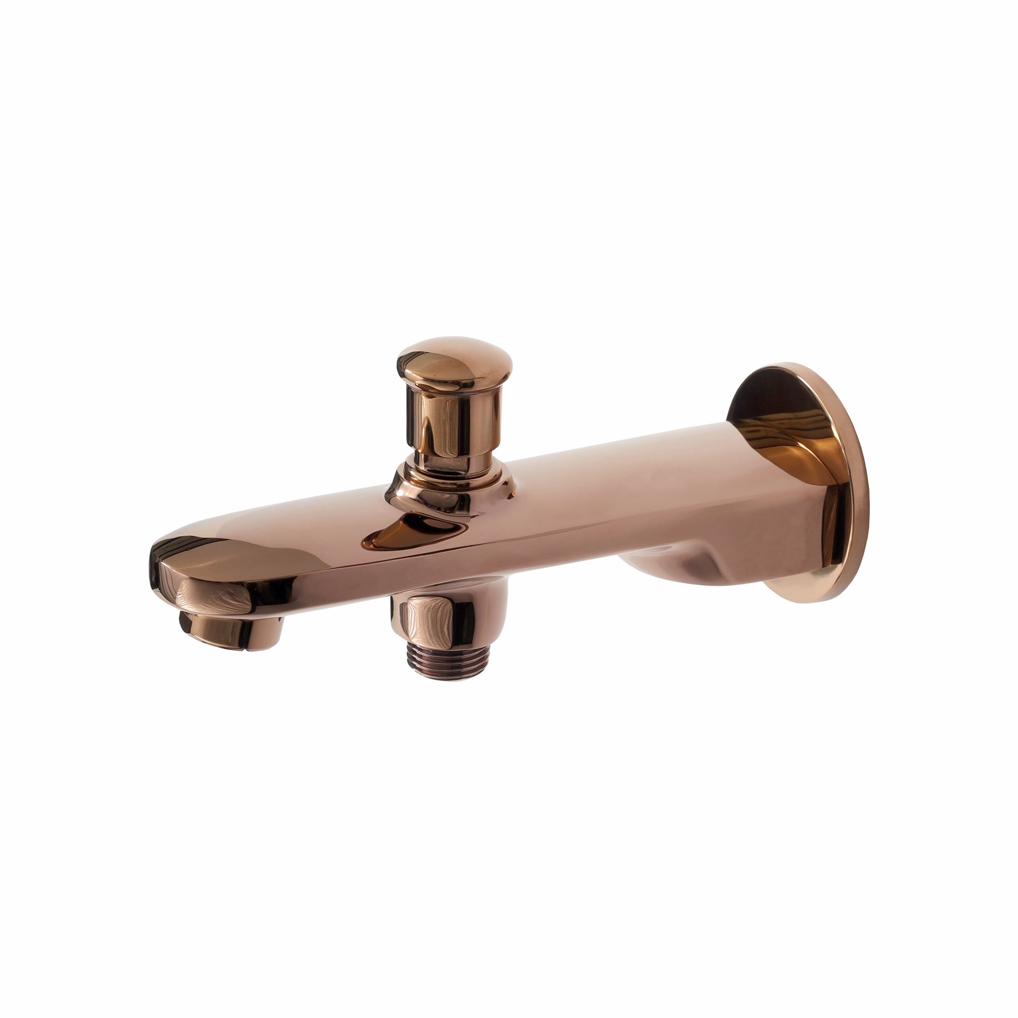 Asiatique S/L Div. Tipon Spout With Wall Flange (ORG-026) | Premium Brass Rose Gold Bathroom Faucets Series