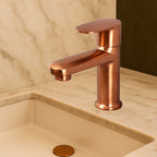 Asiatique Pillar Cock - (ORG 000M) | Orient Brush Rose Gold Series Faucet (Tap)