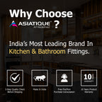 Asiatique Bib Cock Long Body With Wall Flange - (ORG-004 M) | Orient Brush Rose Gold Series Faucet (Tap)