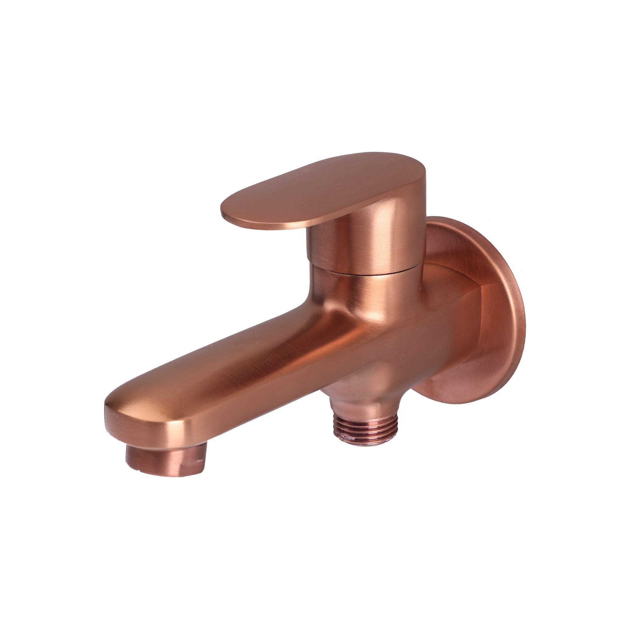 Asiatique S/L 2 in 1 Bib Cock With Wall Flange - (ORG-015 S/L M) | Orient Brush Rose Gold Series Faucet (Tap)