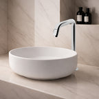 Asiatique Pillar Cock High Neck (OT-000HN) | One Touch Series | Premium Bathroom Faucets & Bib Cocks | Chrome Finish